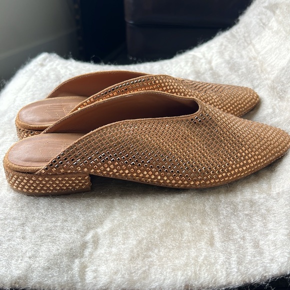 Charlotte Stone Calvin Mules in Camel crystals SAMPLE SALE RARE - Picture 2 of 4